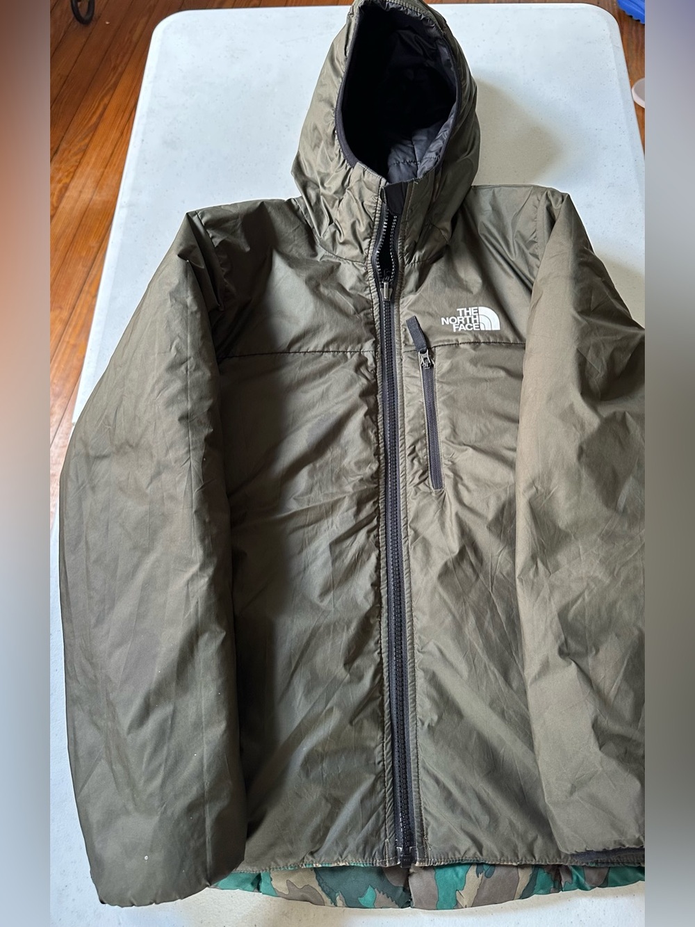 The North Face Boys Reversible Down Jacket Sz L